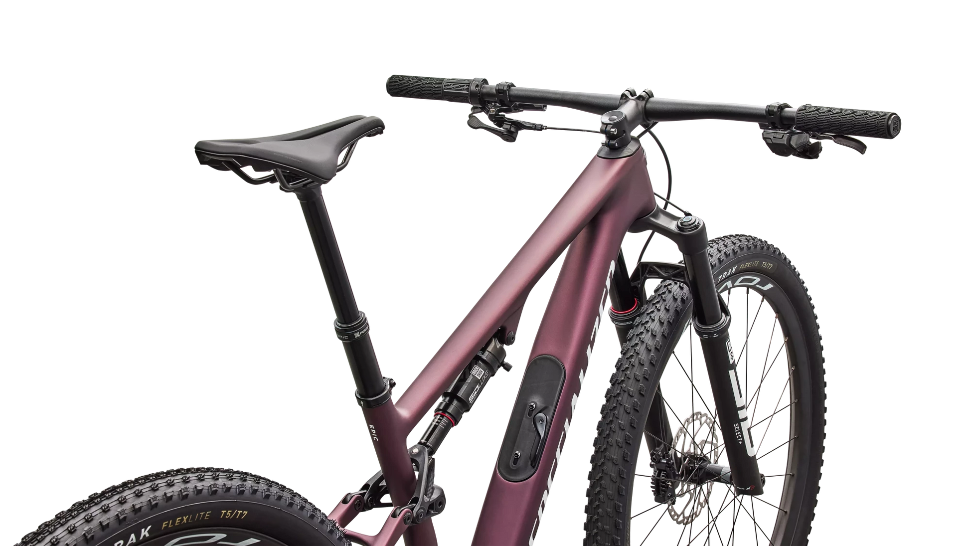 Vélo Specialized Epic 8 Expert Di2 Satin Bordeaux Metallic/White