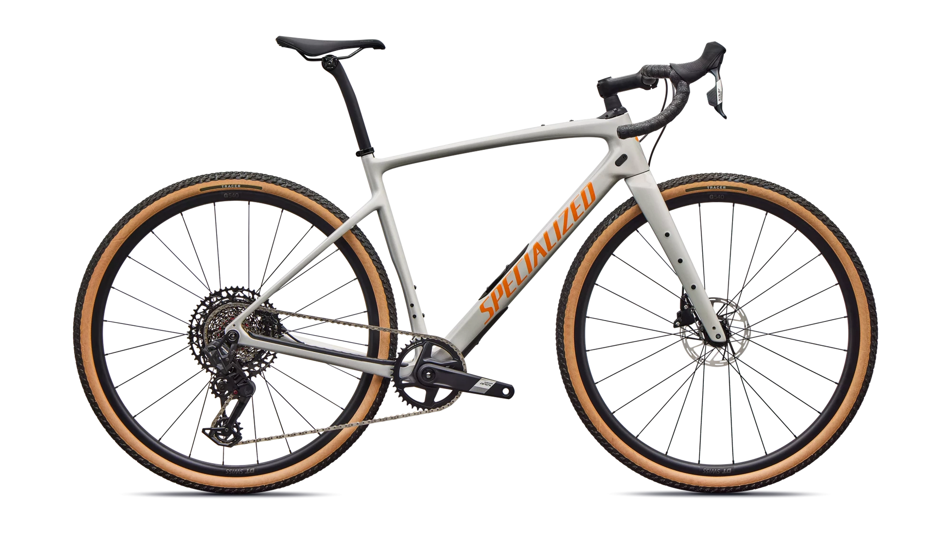 Vélo Specialized Diverge Comp Dolomite Metallic/Orange Zest