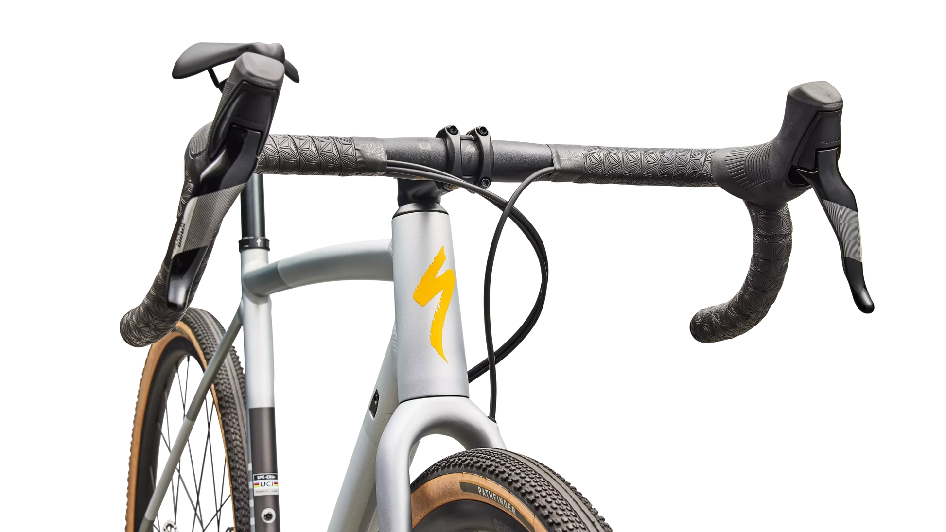 Vélo Specialized Crux Dsw Comp Shadow Silver/California Sunshine