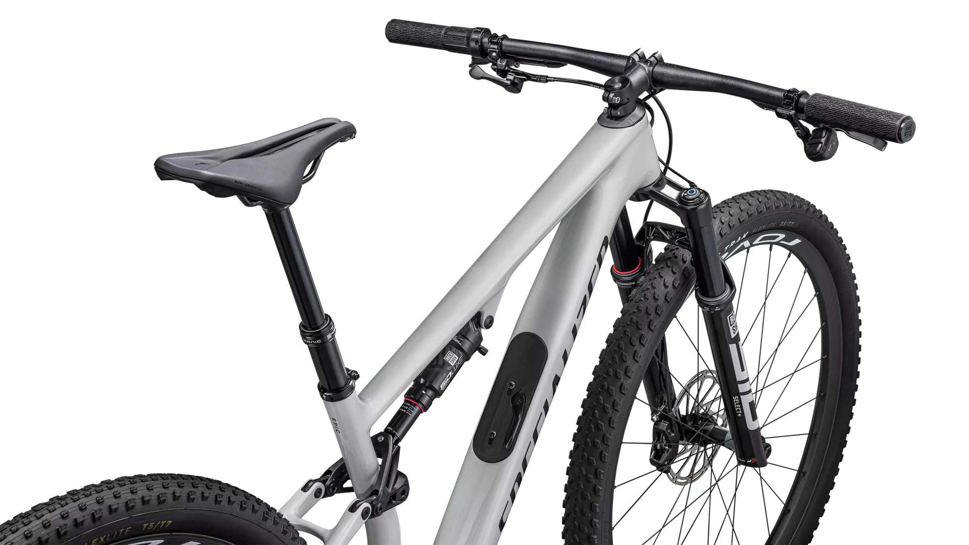 Vélo Specialized Epic 8 Expert Axs Gloss Dolomite Metallic/Obsidian