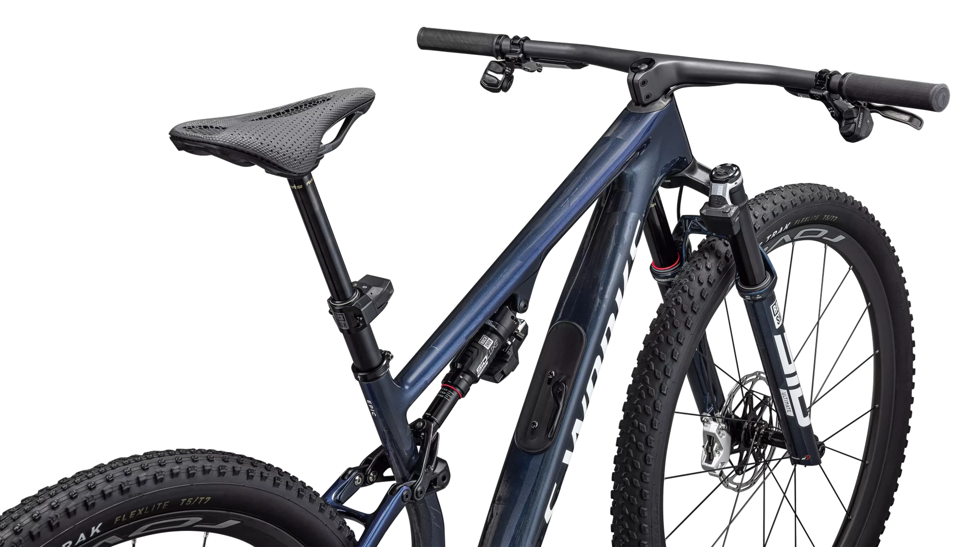 Vélo Specialized Epic 8 Sw Gloss Cyan Blue Pearl/Metallic White Silver