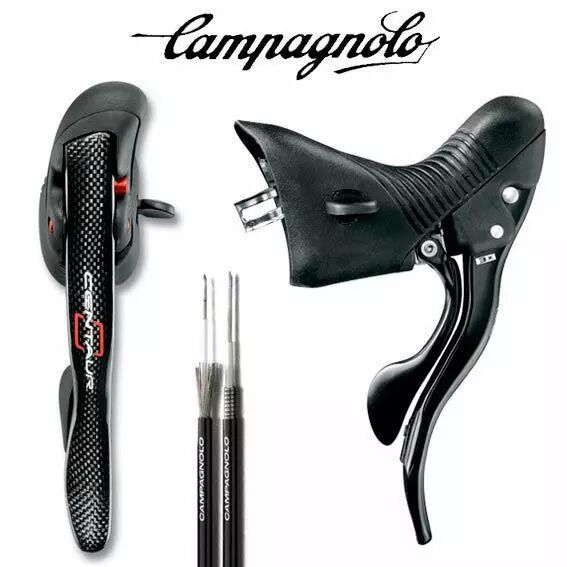 CAMPAGNOLO poignées Ergopower CENTAUR TRIPLE BLACK&RED Power Shift Carbon 10s - BLACK option