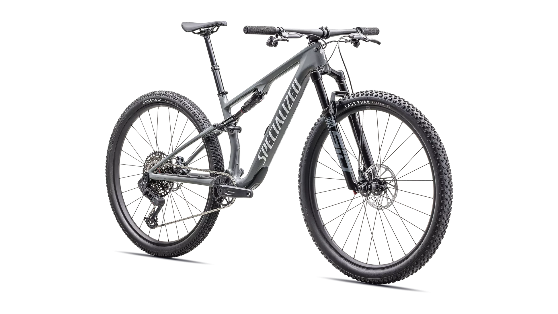 Vélo Specialized Epic 8 Comp Gloss Ashen Gray/White