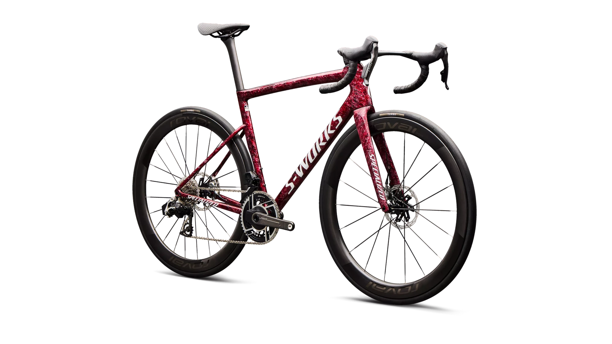 Vélo Specialized Tarmac Sl8 Sw Axs Gloss Redsky Shdwsil Wht Impasto