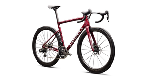 Vélo Specialized Tarmac Sl8 Sw Axs Gloss Redsky Shdwsil Wht Impasto