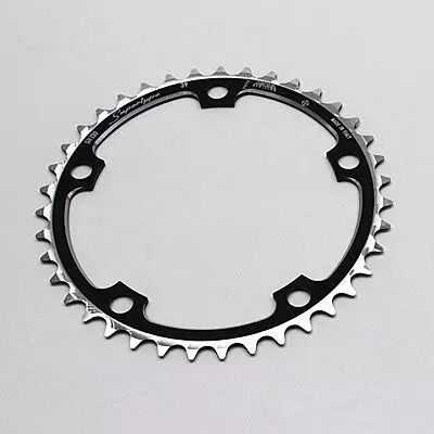 PLATEAU Route 38 Dents 130mm Intérieur Noir Alu Miche 9/10V