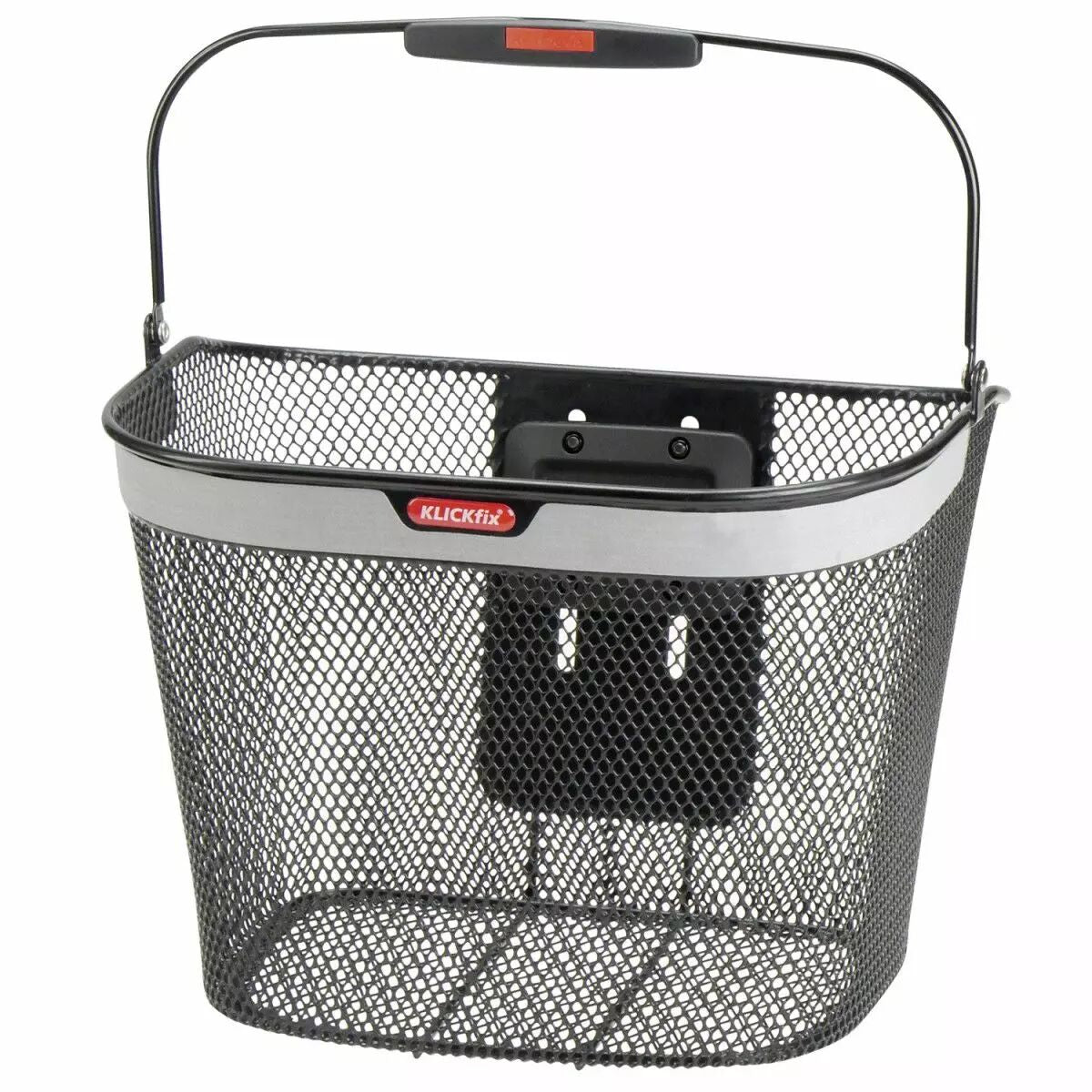 Panier AV uni noir Rétroréflechissant KLICKFIX