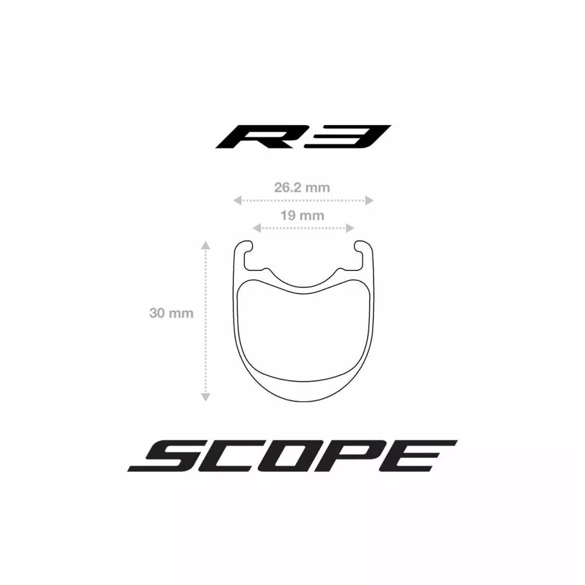 Paire de roues Carbone 35mm R3c Campagnolo Largeur 26mm SCOPE