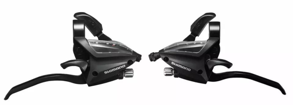 SHIMANO Paire Manettes Et Leviers ST-EF500-4A Noir 8v