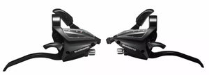 SHIMANO Paire Manettes Et Leviers ST-EF500-4A Noir 8v