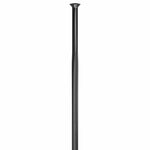 Rayons inox. pour bicyclettes DT Aero comp straight pull BLACK 2.0/1.25 x 281 2.3mm large