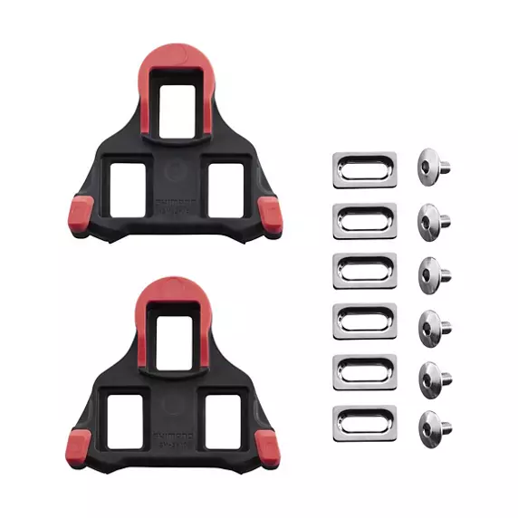 SHIMANO Cales route SM-SH10 rouge (M5*8) paire