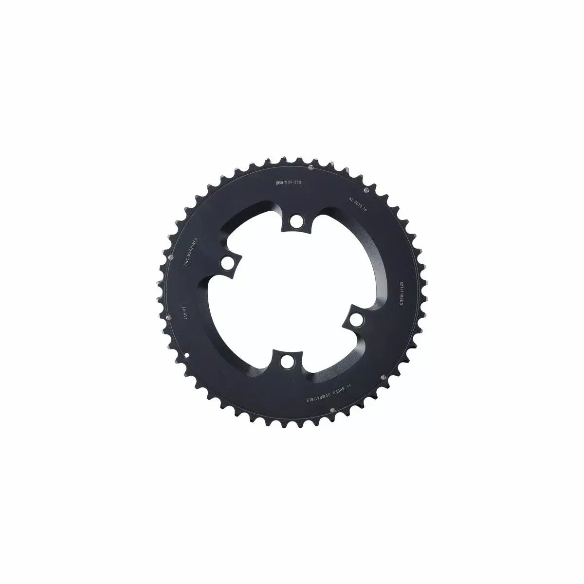 Plateau ELEVENGEAR 110mm 4 branches Shimano du 46 au 53 dents BBB
