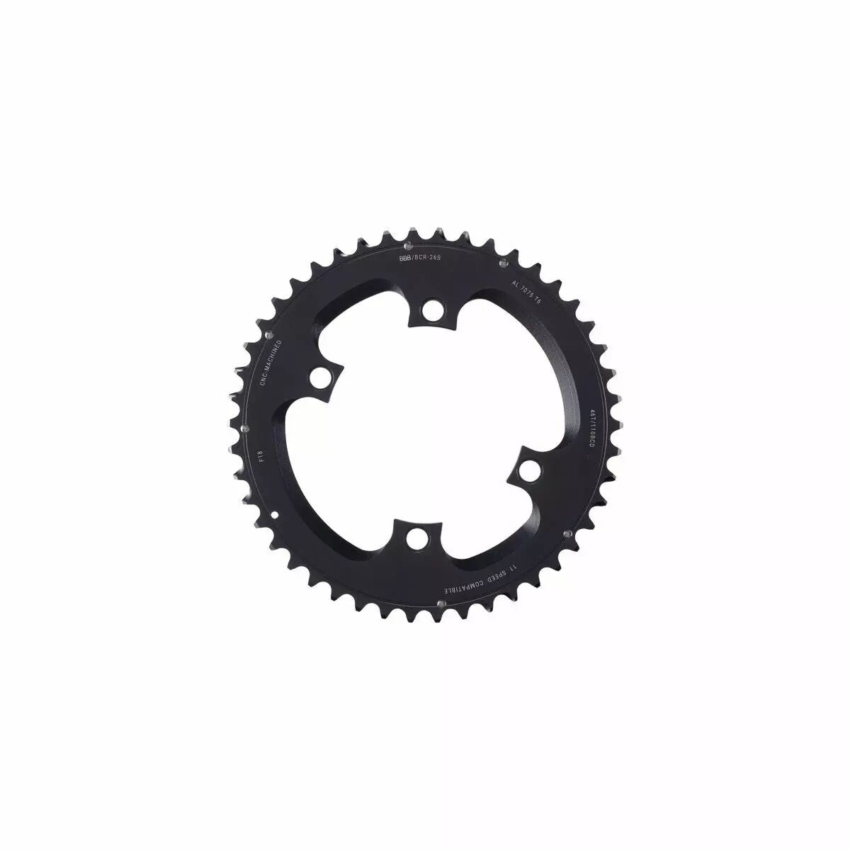 Plateau ELEVENGEAR 110mm 4 branches Shimano du 46 au 53 dents BBB