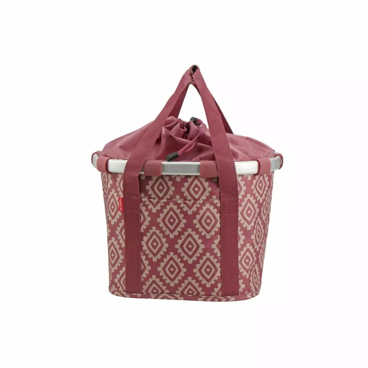 Panier Bikebasket diamants rouges KLICKFIX