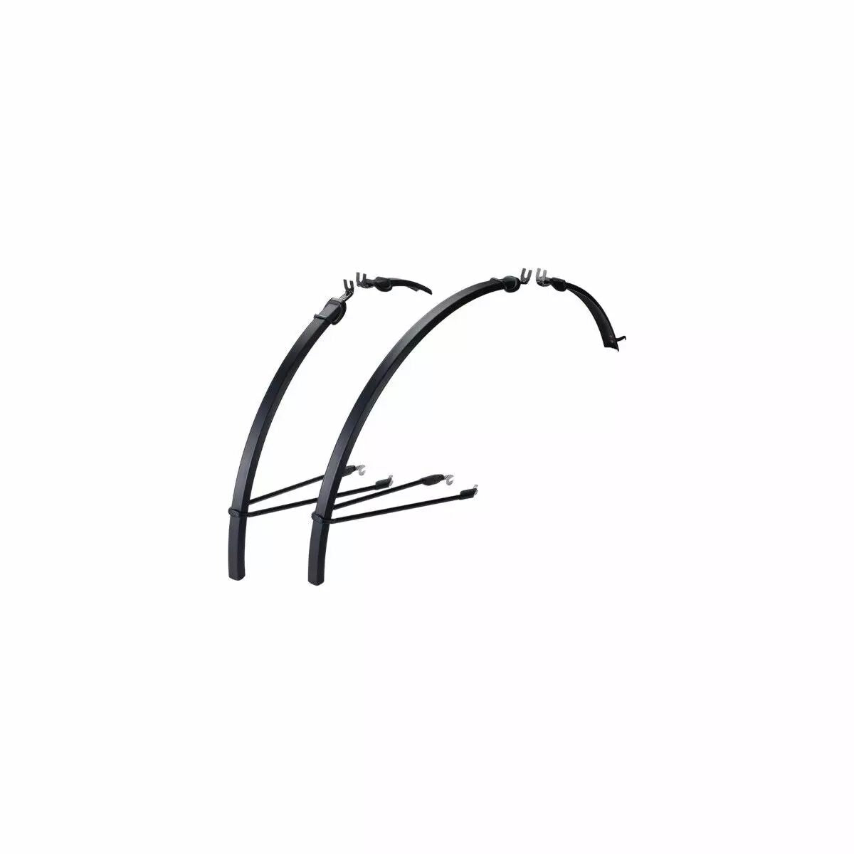 Garde-boues route AV & AR à tringlesSlimGuard noir BBB