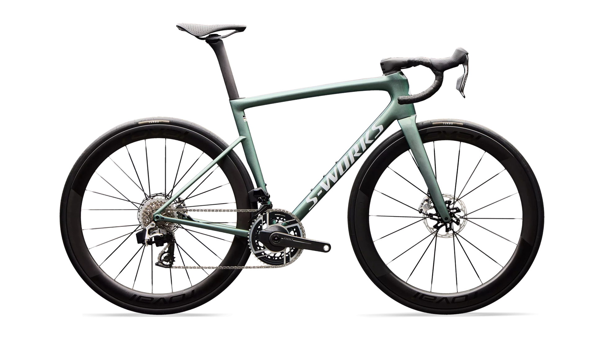 Vélo Specialized Tarmac Sl8 Sw Axs Gloss Premium Fjord Metallic/White Metallic Silver