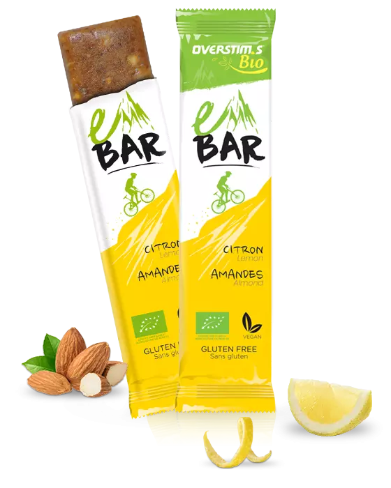 Barre énergétique Overstim's E-BAR Citron Amande OVERSTIMS