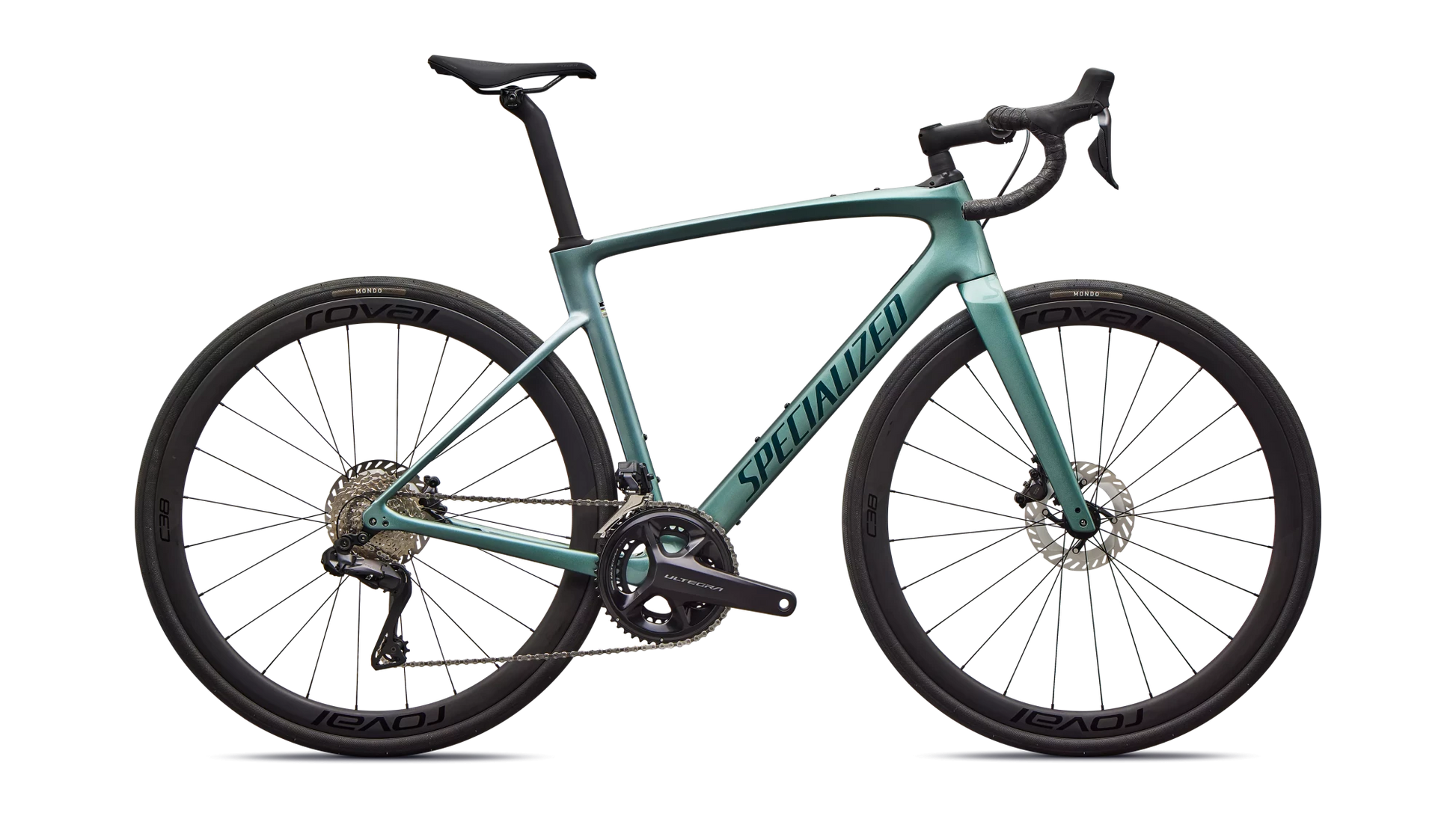 Vélo Specialized Roubaix Expert Gloss Fjord Metallic/White Pearl Fade/Emerald Metallic