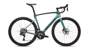 Vélo Specialized Roubaix Expert Gloss Fjord Metallic/White Pearl Fade/Emerald Metallic