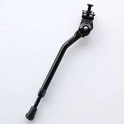 Béquille Vélo Alu réglable 20-28' Fixation Cadre Noire