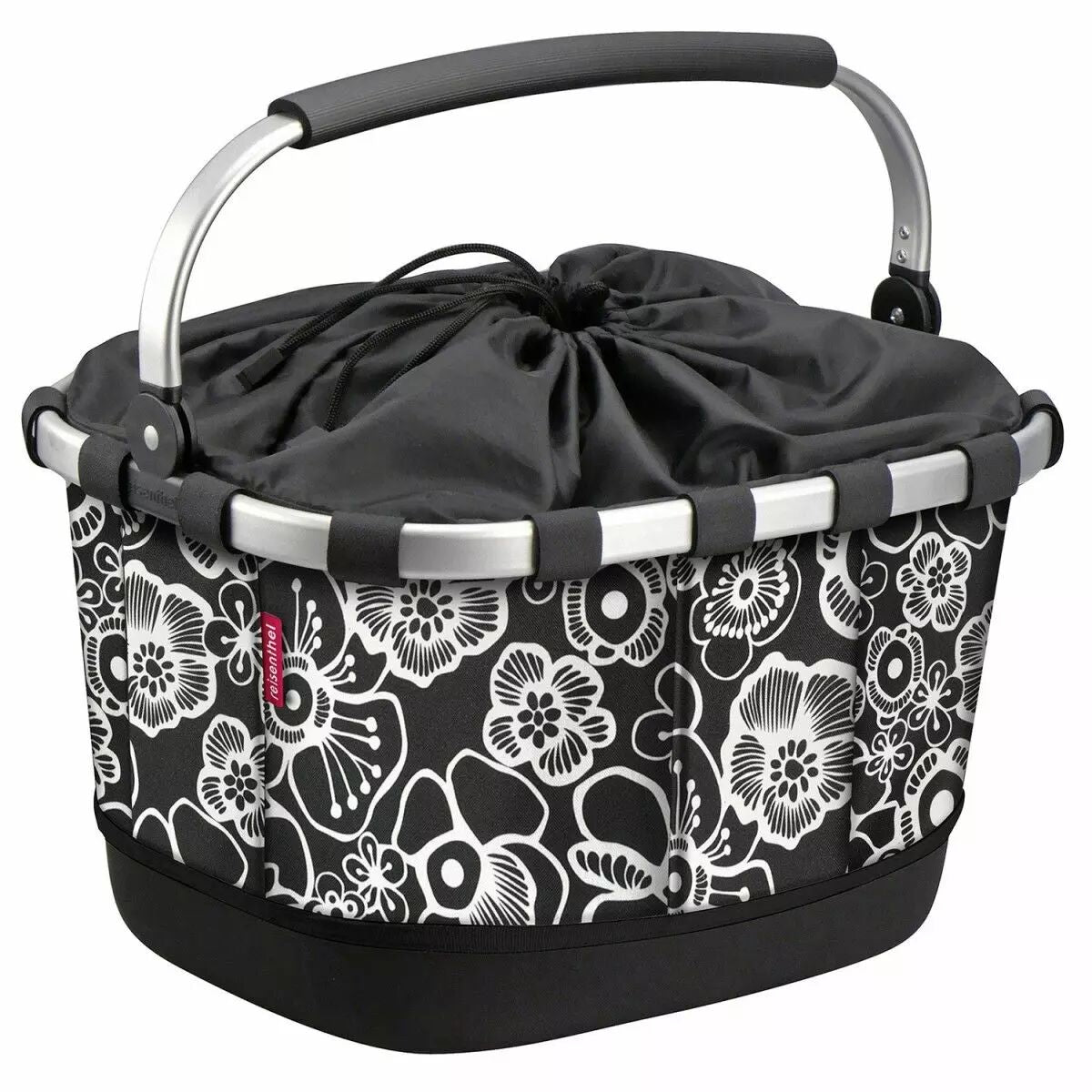 KlickFix CARRYBAG GT pour Racktime Fleurs noires