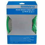 SHIMANO Kit Cables Gaines De Frein PTFE Road PTFE Green