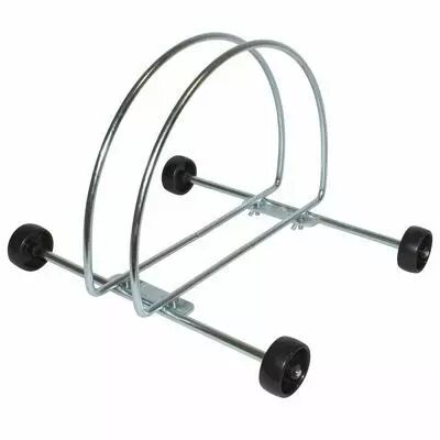 PRESENTOIR 1 VELO FIXATION SUR ROULETTE NOIR