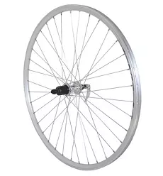 ROUE VTC 700X35 ARRIERE ER10 ALU DOUBLE PAROI MOY SHIMANO BLOCAGE CASSETTE 8/9V.