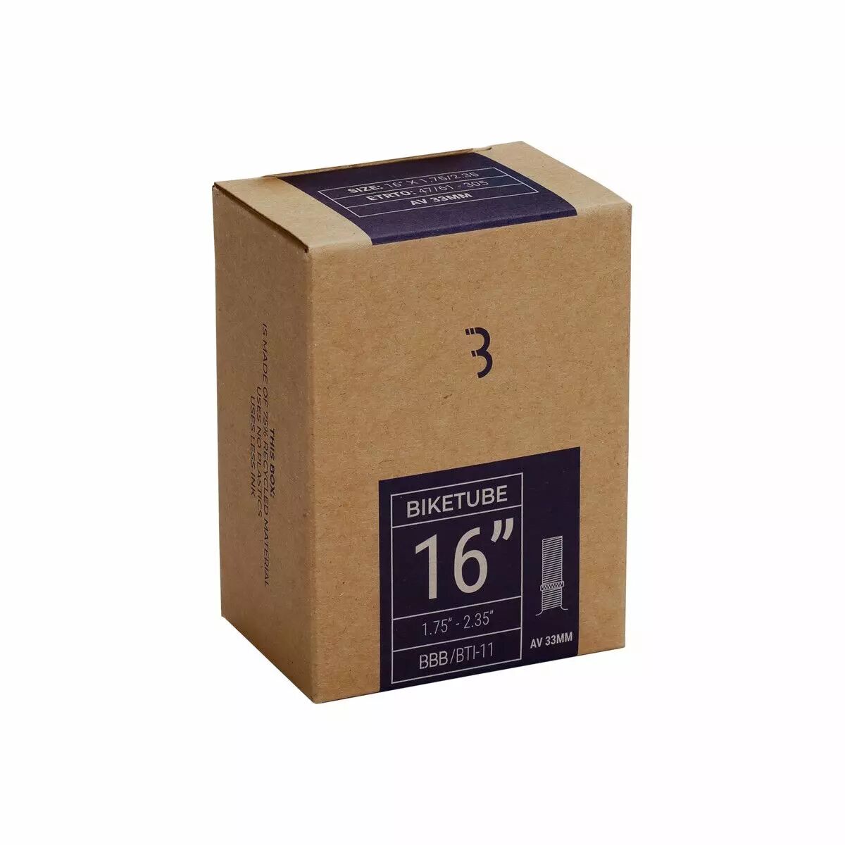Chambre air 16x1.75/2.125 FV 47-57-305 BBB