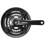 SHIMANO Pédalier 6/7/8v Noir FC-TY501 Tourney 48/38/28T 175mm