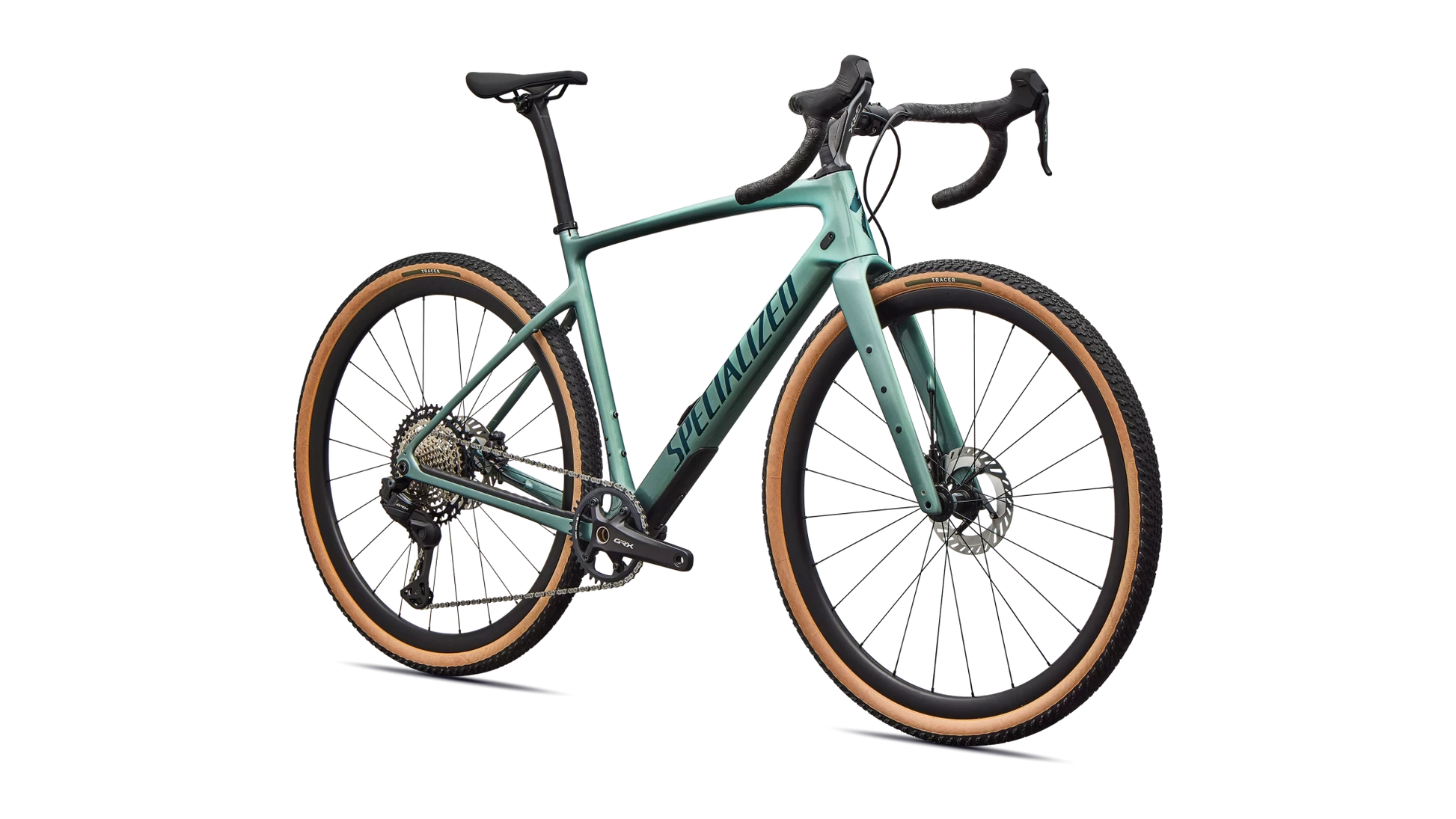 Vélo Specialized Diverge Expert Di2 Fjord Metallic/Emerald Metallic