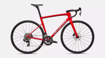 Vélo Specialized Tarmac Sl8 Comp Axs Gloss Red Tint Over Silver Dust/Silver Dust