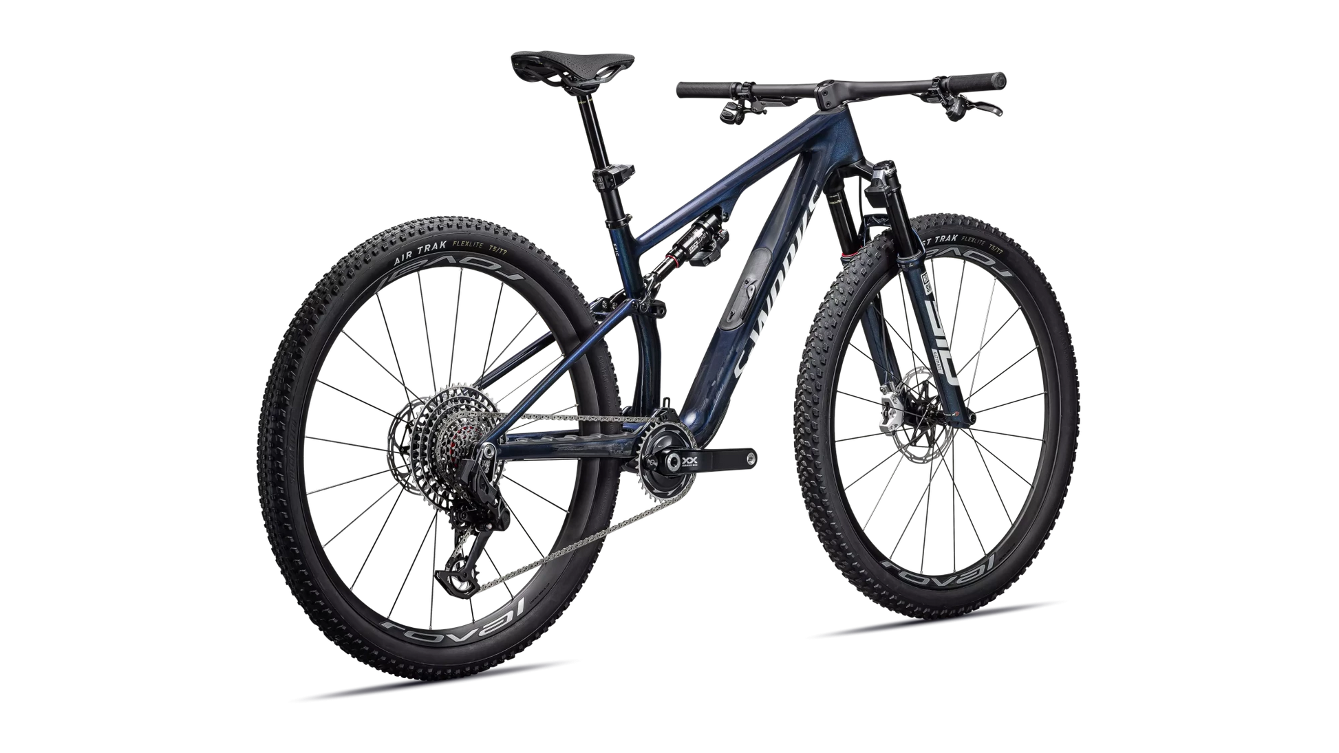 Vélo Specialized Epic 8 Sw Gloss Cyan Blue Pearl/Metallic White Silver