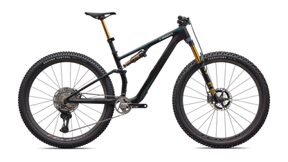 Vélo Specialized Epic 8 Sw Evo Di2 Gloss Carbon/Green To Purple Viavi Fade/Brushed Liquid Metal
