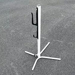 PRESENTOIR PIED VELO TYPE LOBY Blanc