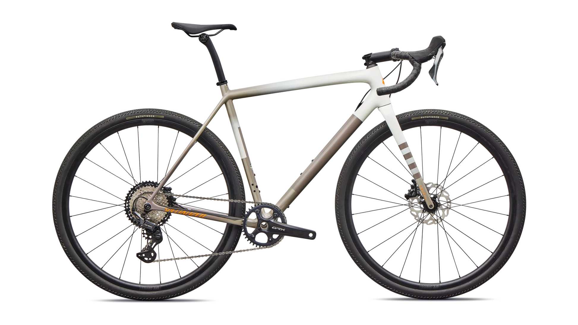 Vélo Specialized Crux Comp Dune White/Sandstone Metallic/Desert Metallic/Orange Zest