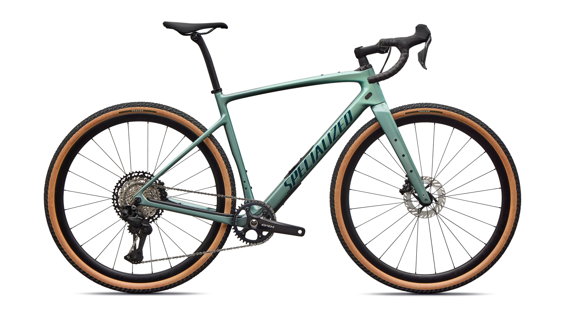 Vélo Specialized Diverge Expert Di2 Fjord Metallic/Emerald Metallic