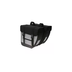Sacoche arrière vélo double BASIL XL 40L Noir/Argent