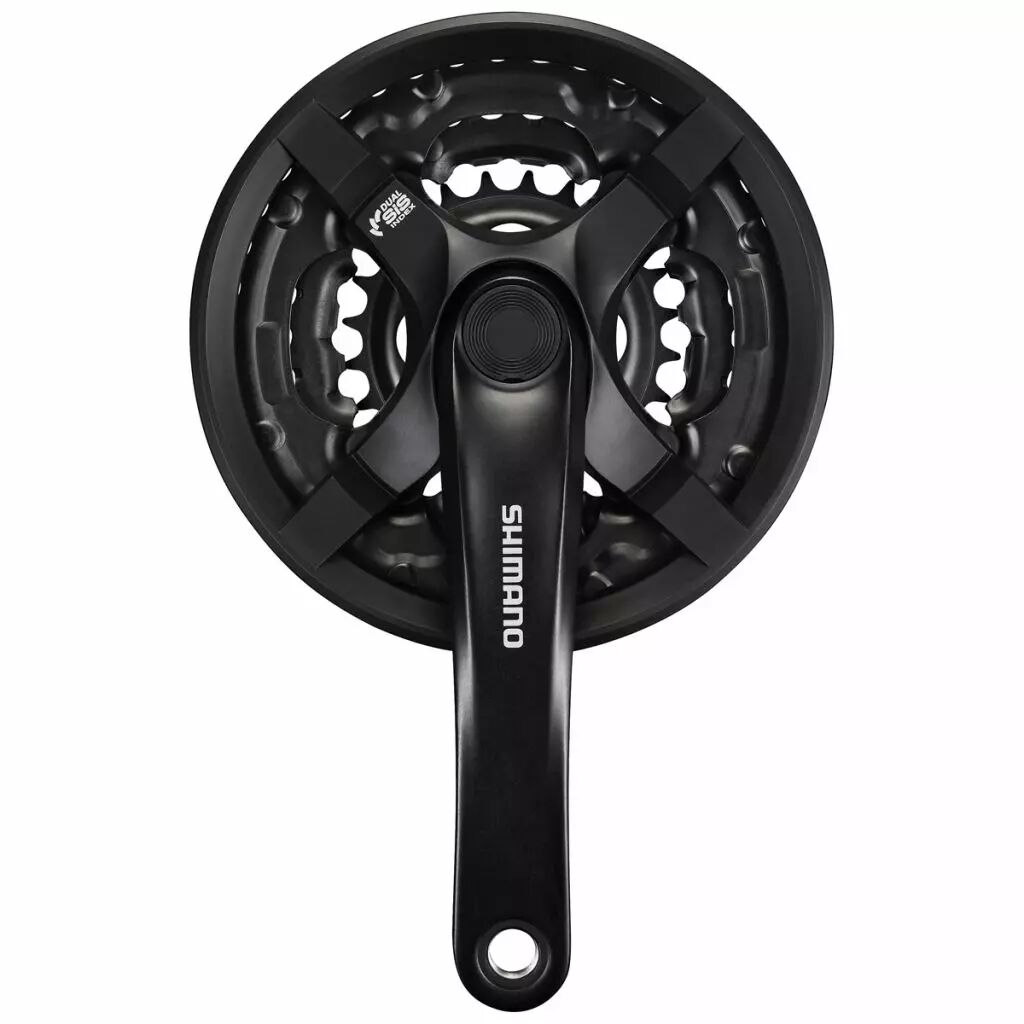 SHIMANO Pédalier 6/7/8v Noir FC-TY501 Tourney 42/34/24T 175mm