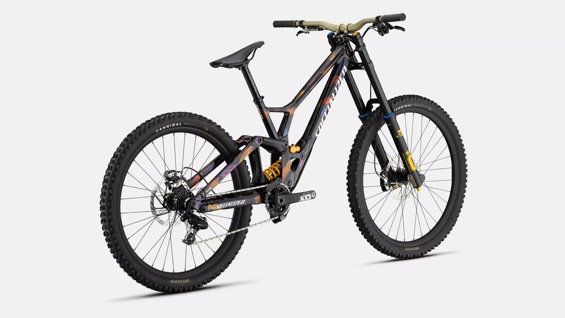 Vélo Specialized Demo Race  Gloss Obsidian/Brushed/Chameleon Supernova