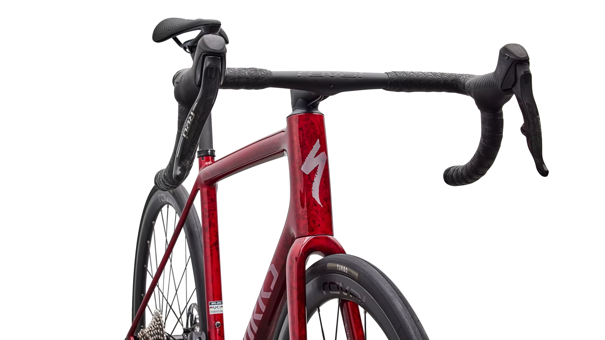 Vélo Specialized Aethos Sw Axs Sandstone Metallic Base/Red Tint