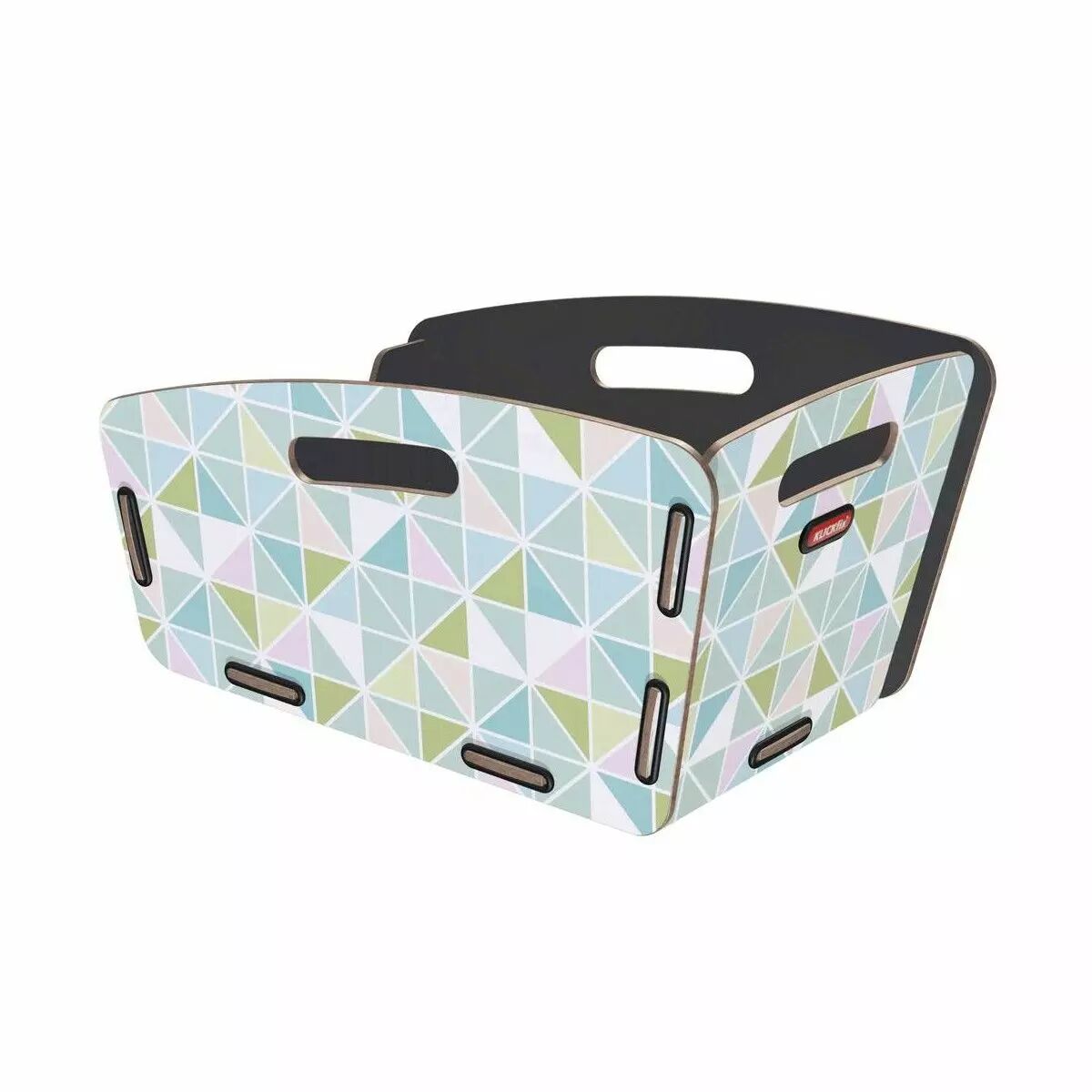 Panier AR arrondi RADKISTE 2 RACKTIME Déco triangle KLICKFIX
