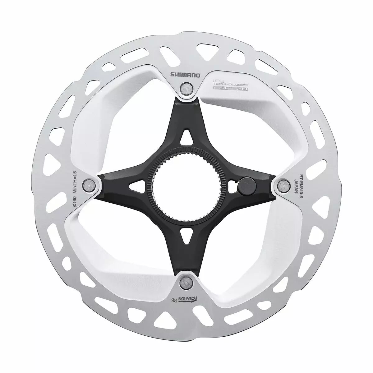 SHIMANO Disque Frein 160mm CL Ext. RT-EM810 Ice-Tech Freeza