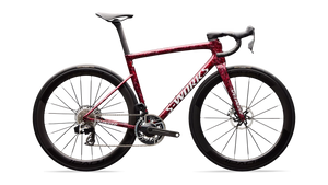 Vélo Specialized Tarmac Sl8 Sw Axs Gloss Redsky Shdwsil Wht Impasto