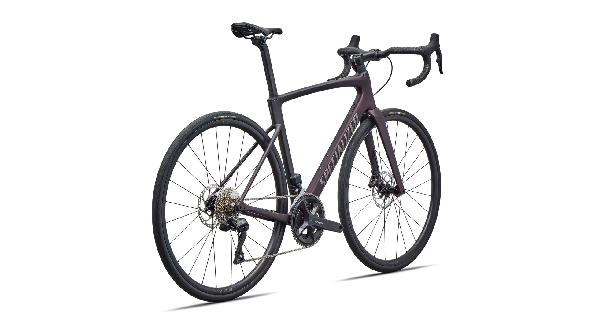 Vélo Specialized Roubaix Comp Di2 Satin Solidity Metallic/Obsidian Metallic Fade/Smoke