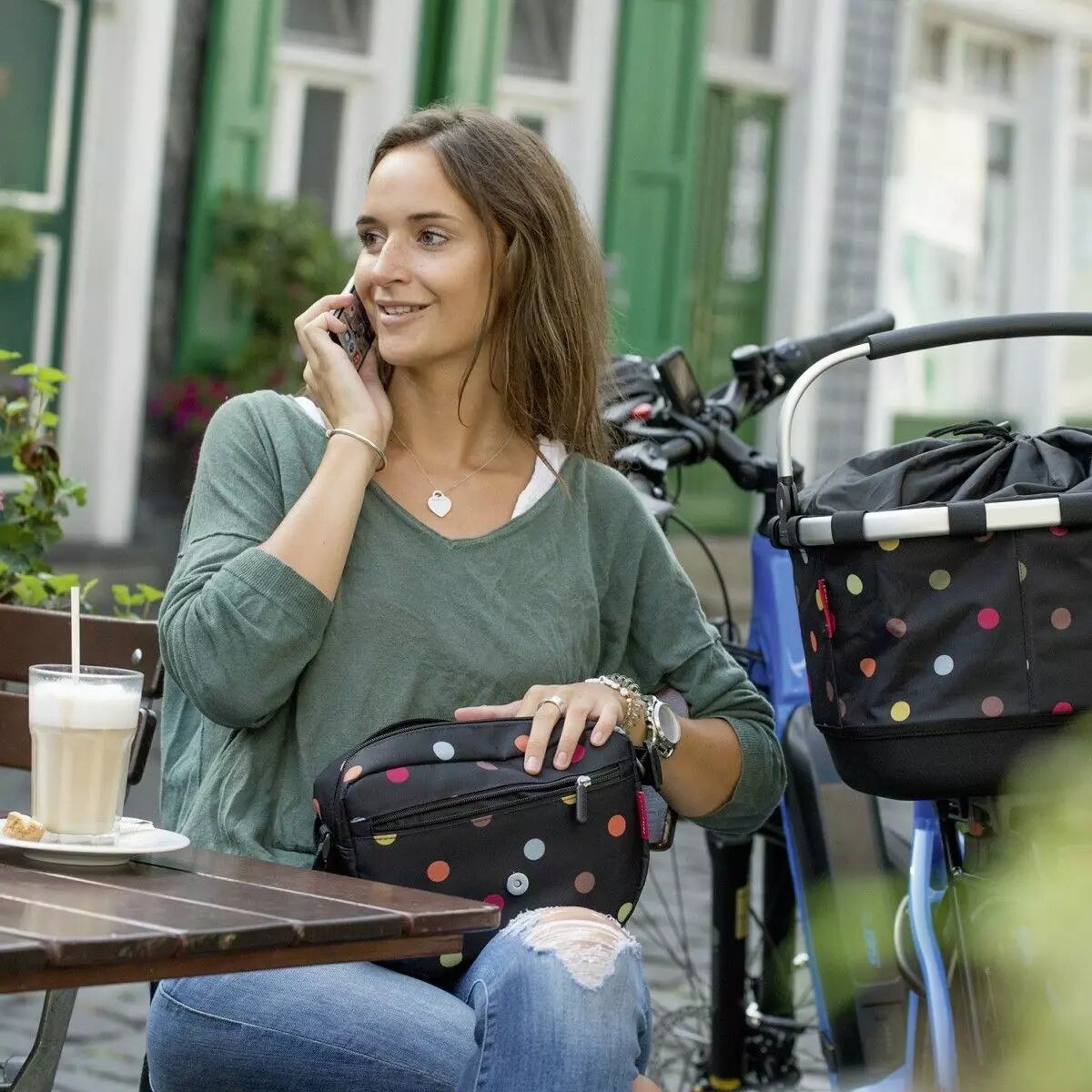 CARRYBAG GT pour Racktime "Snap It" Twist Bleu KLICKFIX
