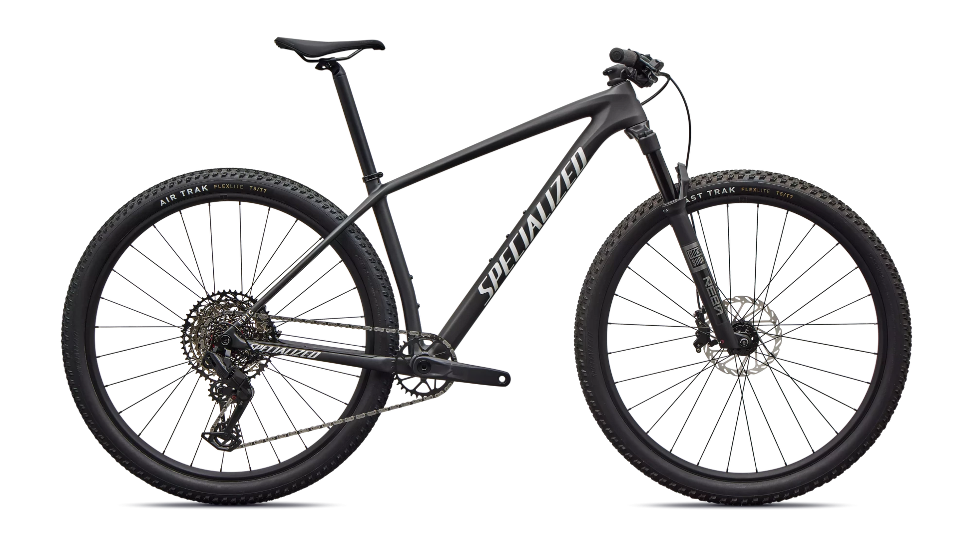 Vélo Specialized Epic Ht Comp Satin Carbon/Metallic White Silver