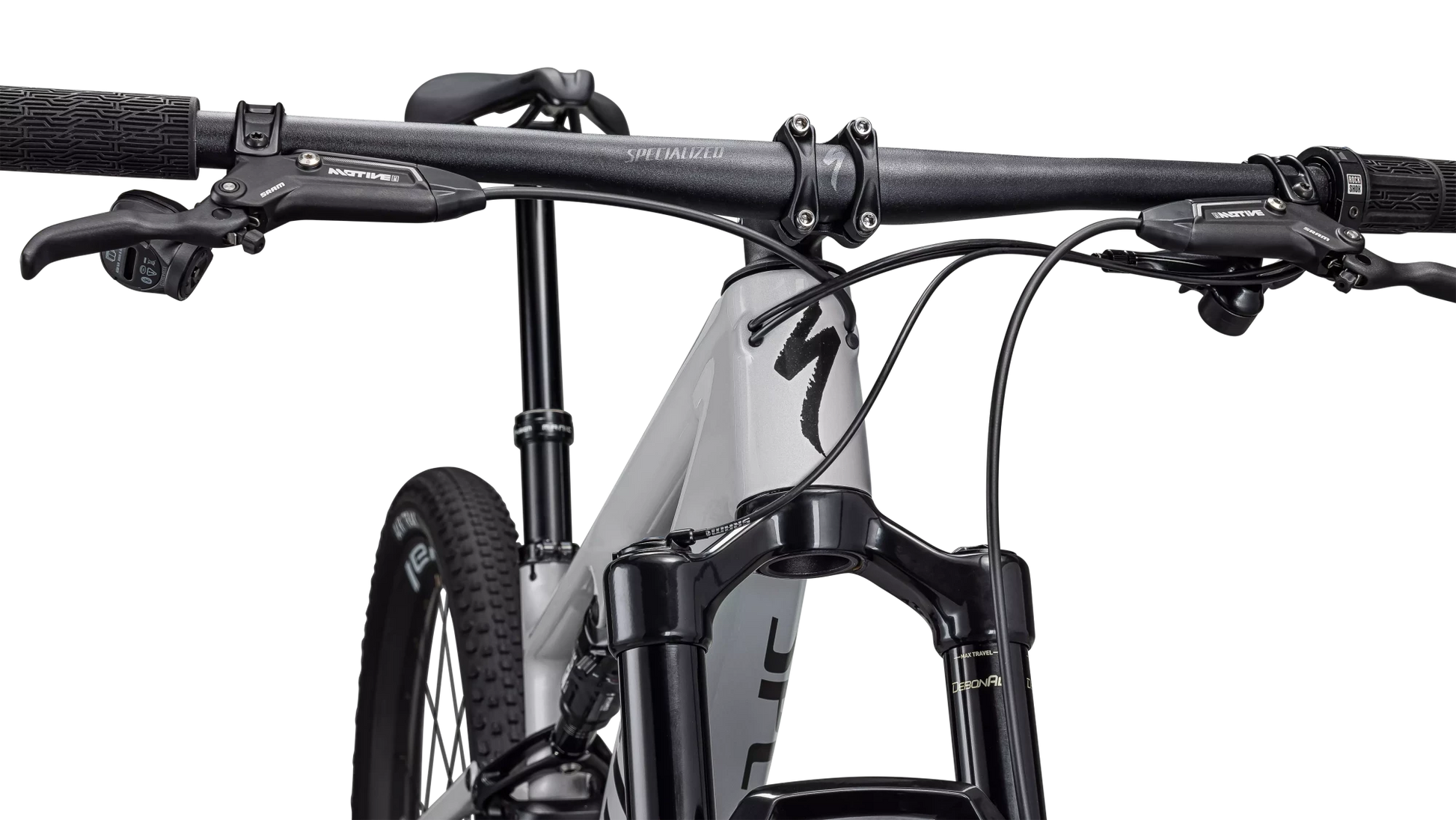 Vélo Specialized Epic 8 Expert Axs Gloss Dolomite Metallic/Obsidian