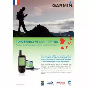 Carte Garmin Topo France v3 DOM-TOM Pro DVD avec carte microSD/SD pré-chargée